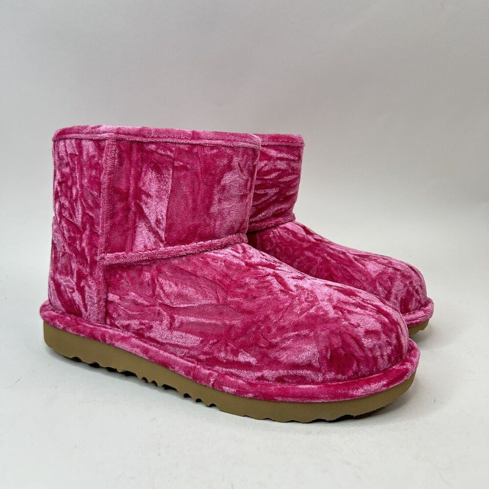 UGG Classic Mini II Pink 3 Velvet Boot “Raspberry Wool” 2023